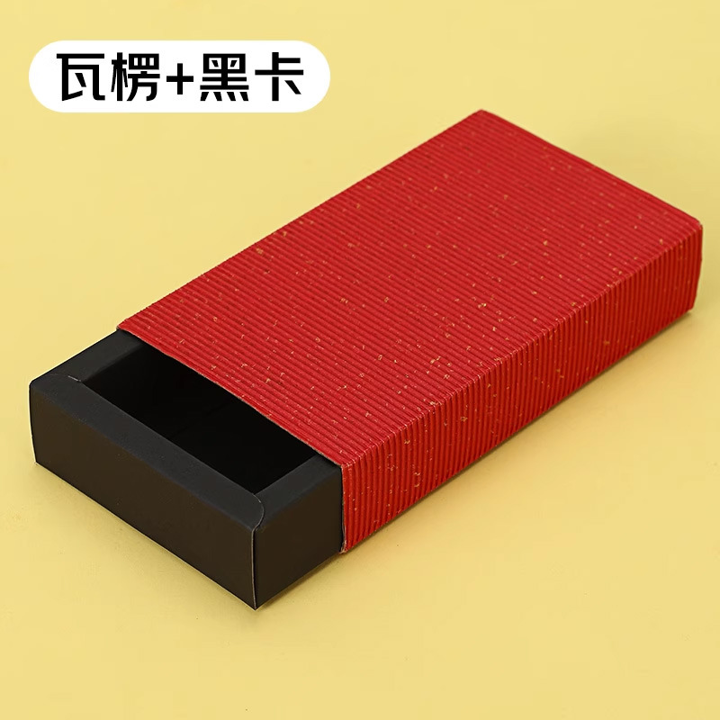 スポットクラフト紙箱引き出しボックスバッチ透明 pvc プラスチック茶包装箱靴下小さなギフトボックスブラインドボックス