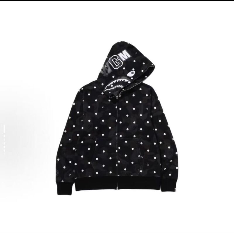 20206 High-Quality Cross-Border Trendy Bape New Camouflage Shark Print Jacket Ape Head Sweatshirt Wholesale 20206 High-Quality Cross-Border Trendy Bape New Camouflage Shark Print Jacket Ape Head Sweatshirt Wholesale