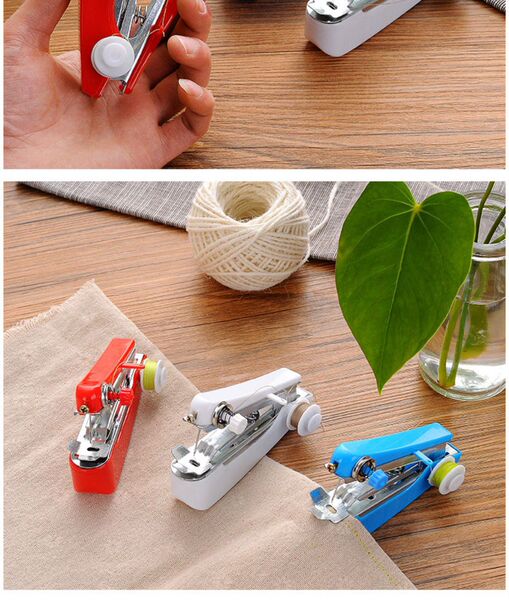 Manual sewing machine. Mini sewing machine. Small sewing machine