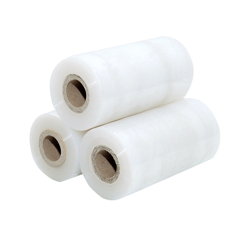 PE película estirable película de embalaje fábrica suministro directo película transparente película de embalaje al por mayor película estirable autoadhesiva