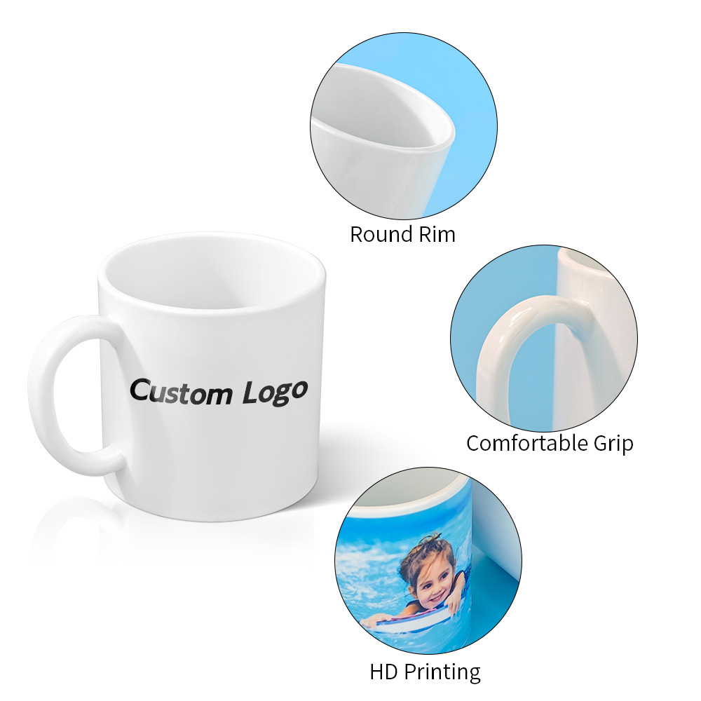 Nuevo producto Taza de café de sublimación Personalidad Creativo en blanco Material DLY al por mayor