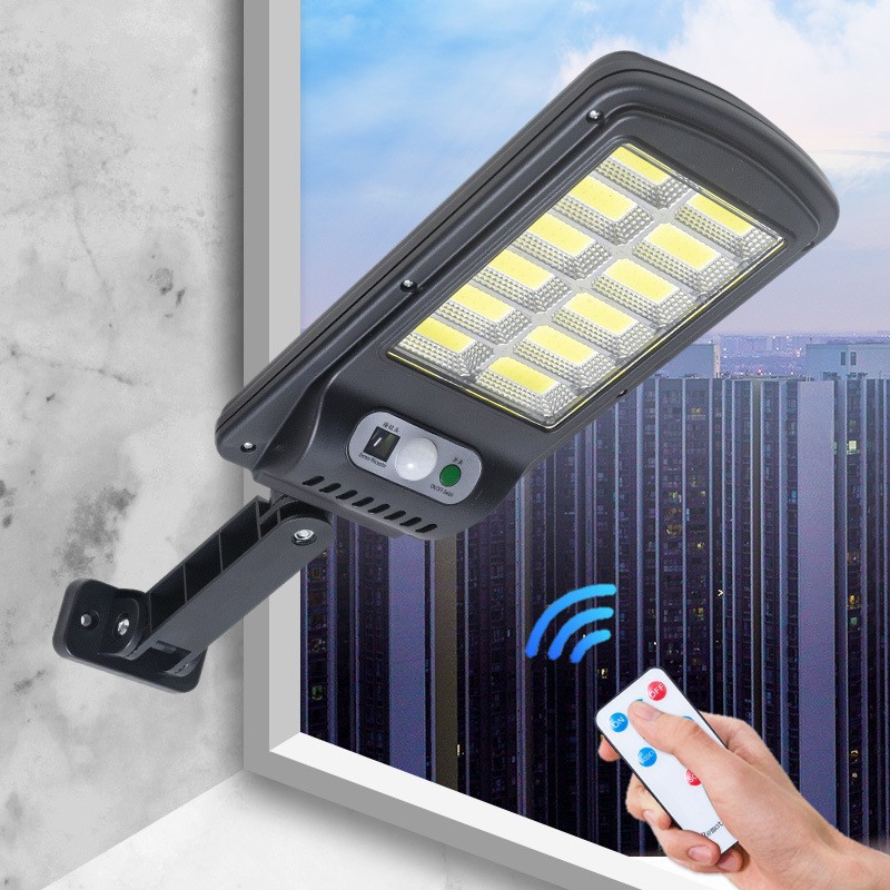 lámpara solar impermeable al aire libre lámpara de patio doméstica con inducción corporal lámpara de pared de control remoto mayorista de alta potencia lámpara de calle ultra brillante