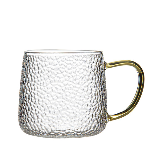 Heat-resistant breakfast mark glass hammered cup isn't Japanese-style household Cangzhou daily necessities department store juice coffee cup