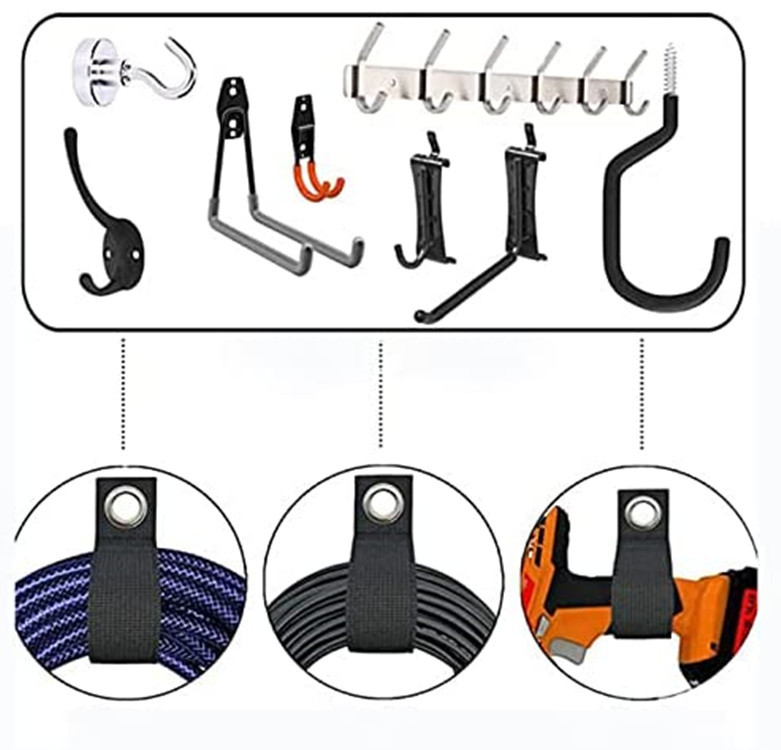 Amazon Cross-border Home Storage Strap Tool Room Storage Wall Mount Corn Band Heavy Object Strap Velcro Strap