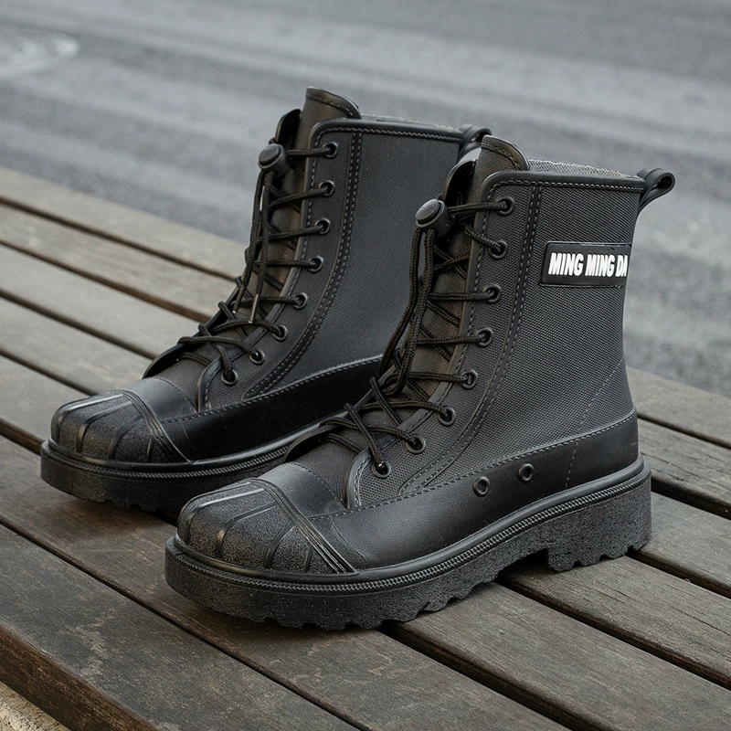 Новые резиновые сапоги, Женская непромокаемая обувь, корейские модные Нескользящие резиновые сапоги, пластиковые повседневные водные сапоги Four Seasons, экспорт, трансграничная оптовая продажа