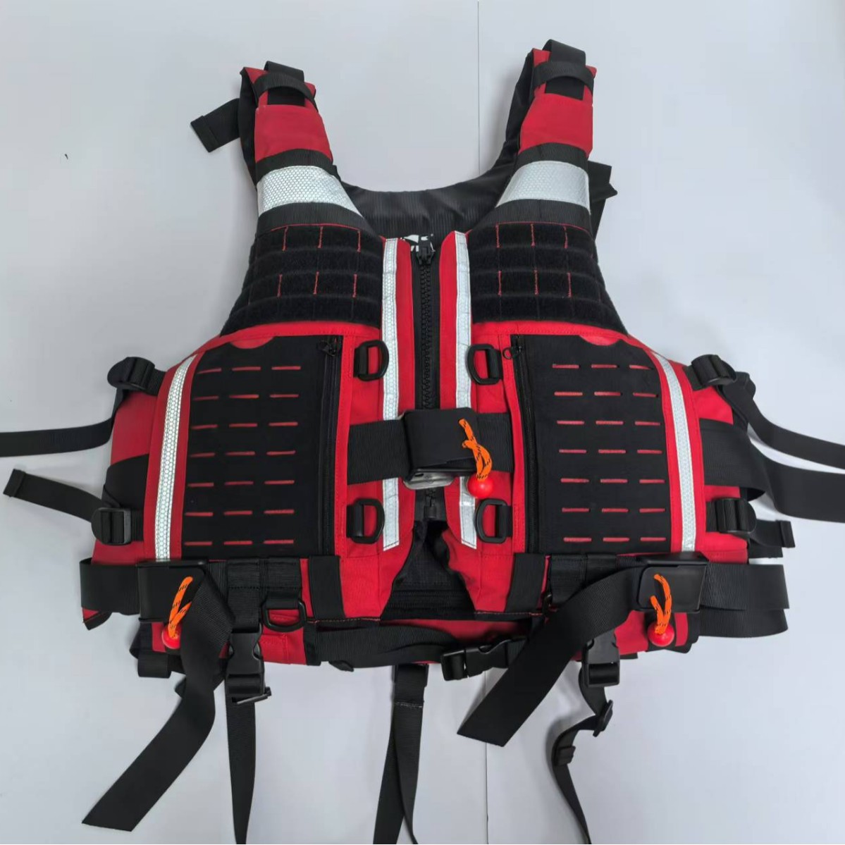 高档重型水域救援新款救生衣户外漂流救生衣救援浮力背心矶钓加厚