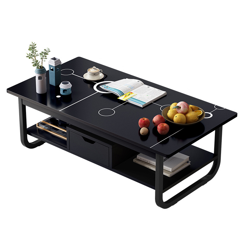 2025 nueva casa de alquiler moderna simple sofá simple mesa de té mesa de té sala de estar pequeña mesa de casa