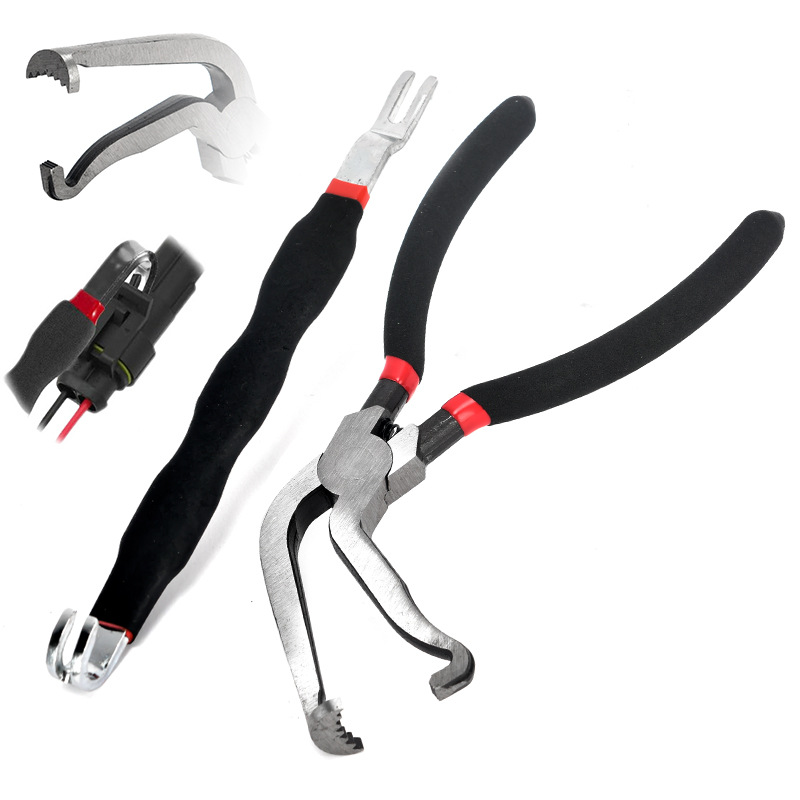 구부러진 전원 끄기 클램프 + 검정색 핸들 커넥터