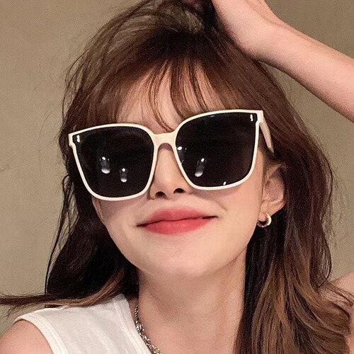 GM New Couple Sunglasses, Fashionable Retro Trendy, Large Face Slimming, Polarized Sunglasses for Street Style