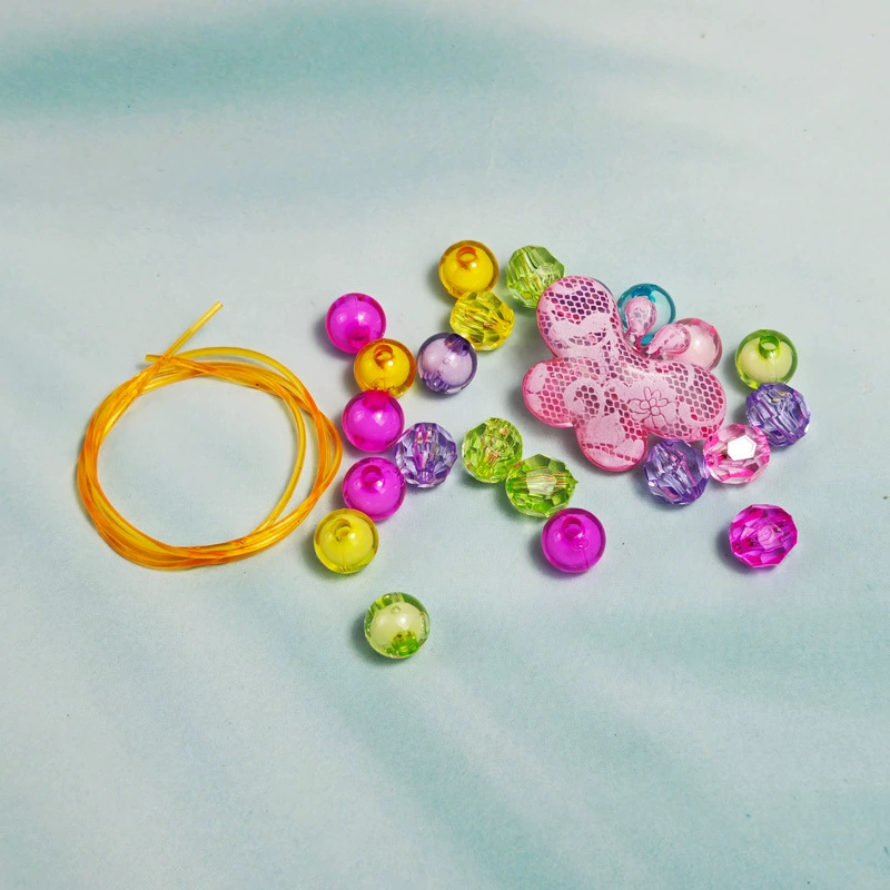 Beaded bracelet, materials set for princess, accessory, necklace, beads with accessories, toy, handmade