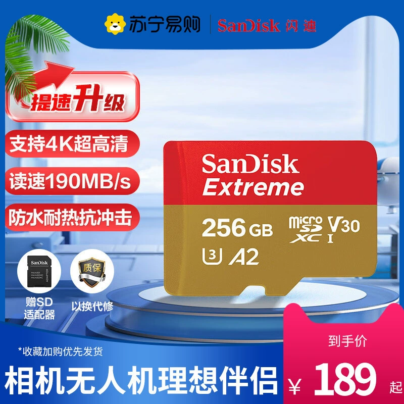 Sandisk, Tom Ford, memory card, high speed unmanned storage, 256G
