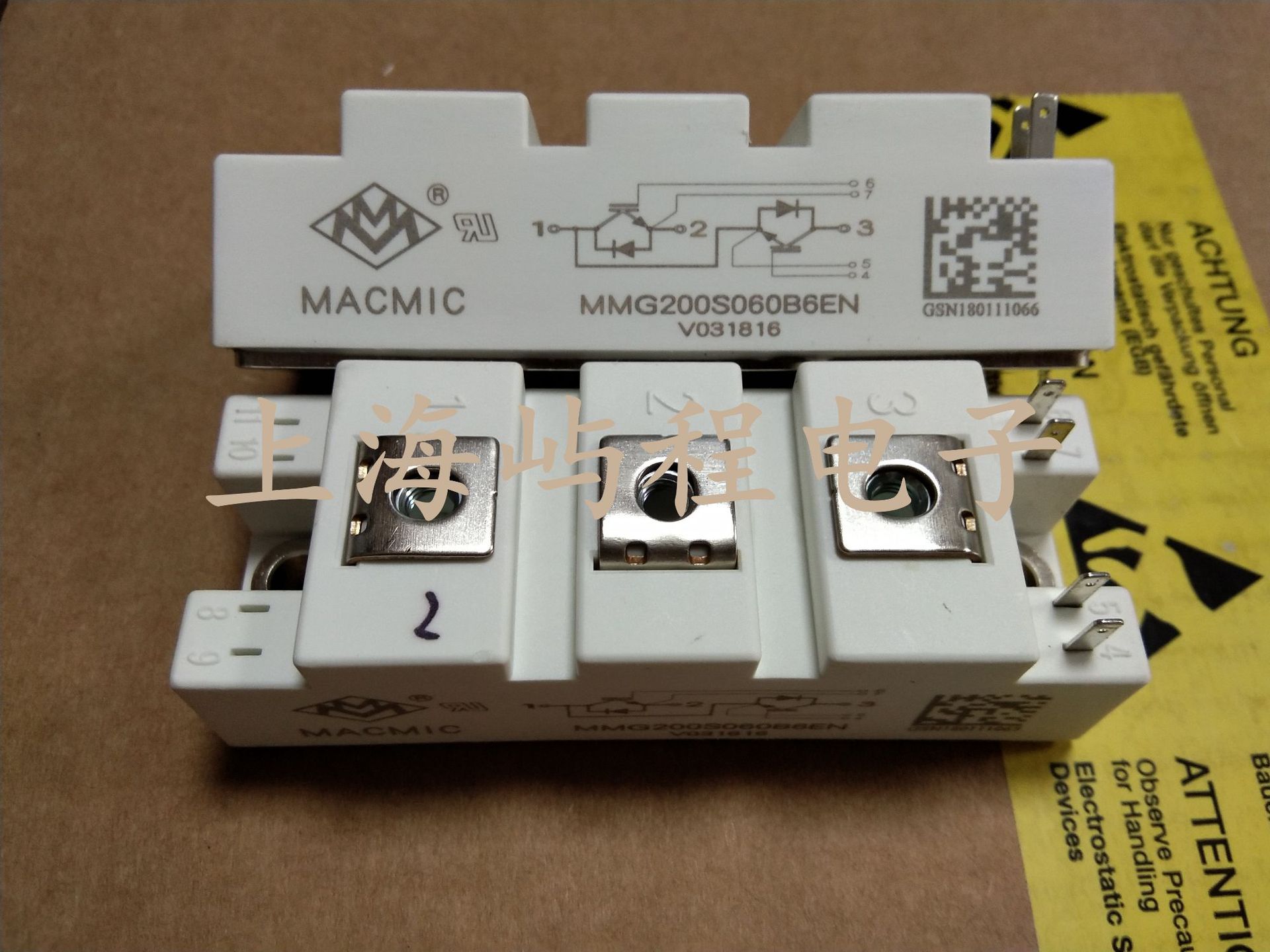 宏微IGBT模块MMG150S060B6EN MMG200S060B6EN 实图 现货