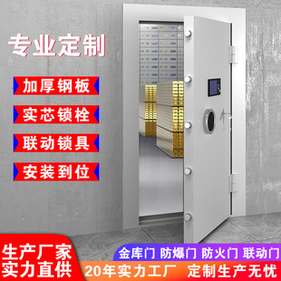 钢制金库门密码保险门银行博物馆珠宝金店库房全钢房产安全防盗门-阿里巴巴