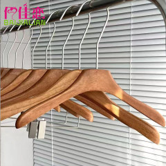 胡桃木色实木衣架无痕晾衣架衣挂网红服装店裤架家用成人衣撑批发
