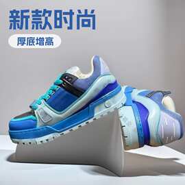 跨境小胖丁面包鞋新款时尚厚底增高板鞋百搭防滑低帮休闲鞋情侣鞋