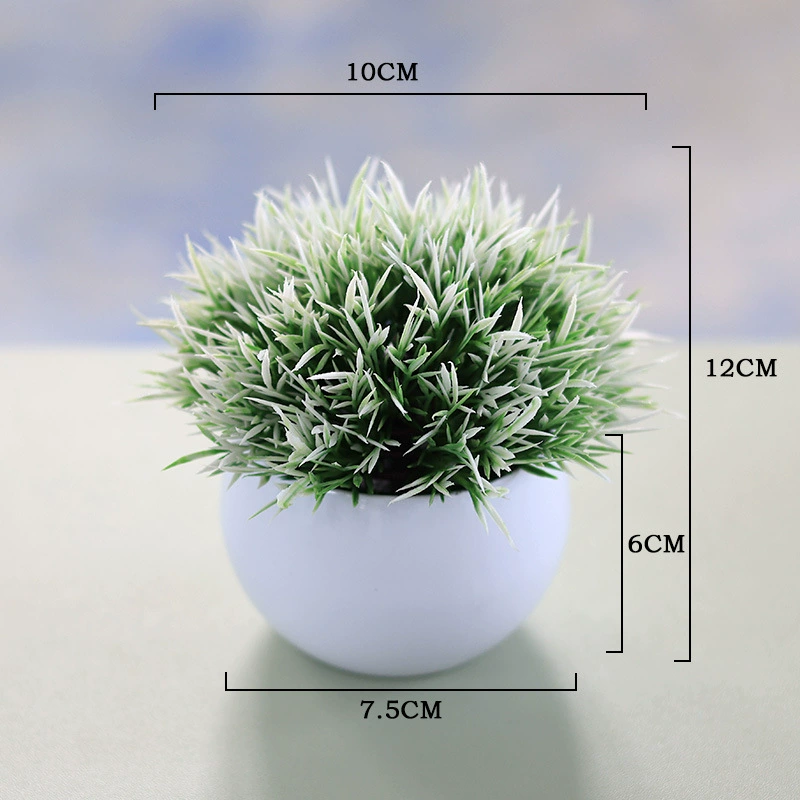 Simulated plant baby tears hemisphere potted green plant flower tree ball office desktop decoration mini bonsai plant