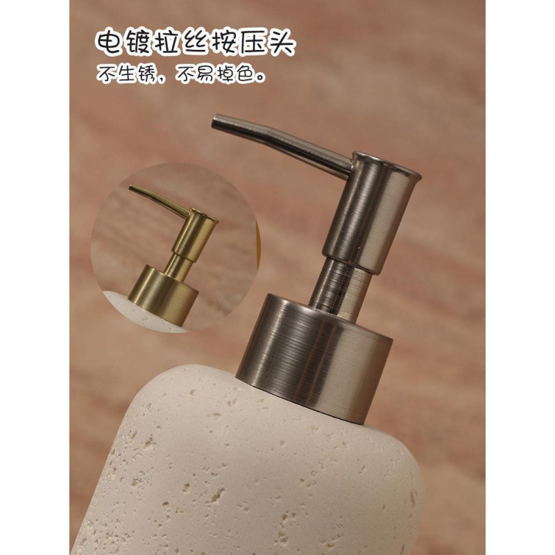 Juego de tazas de lavado de travertino de arroz, taza de enjuague bucal, taza de cepillo de dientes, taza de baño de alto valor, bandeja, taza de boca, juego de lavado