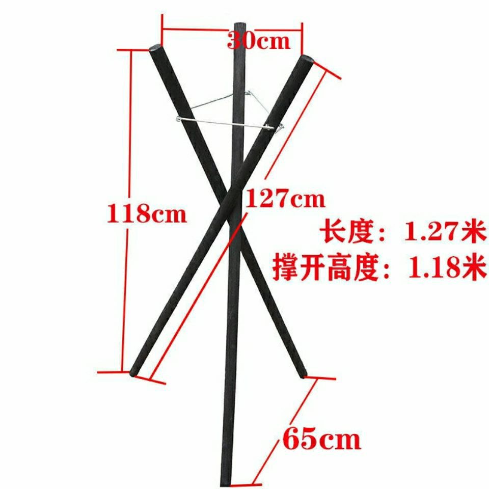 10 tripod Flower trellis The opening Tripod solid wood black Florist Insert flower Flower basket solid wood Bracket