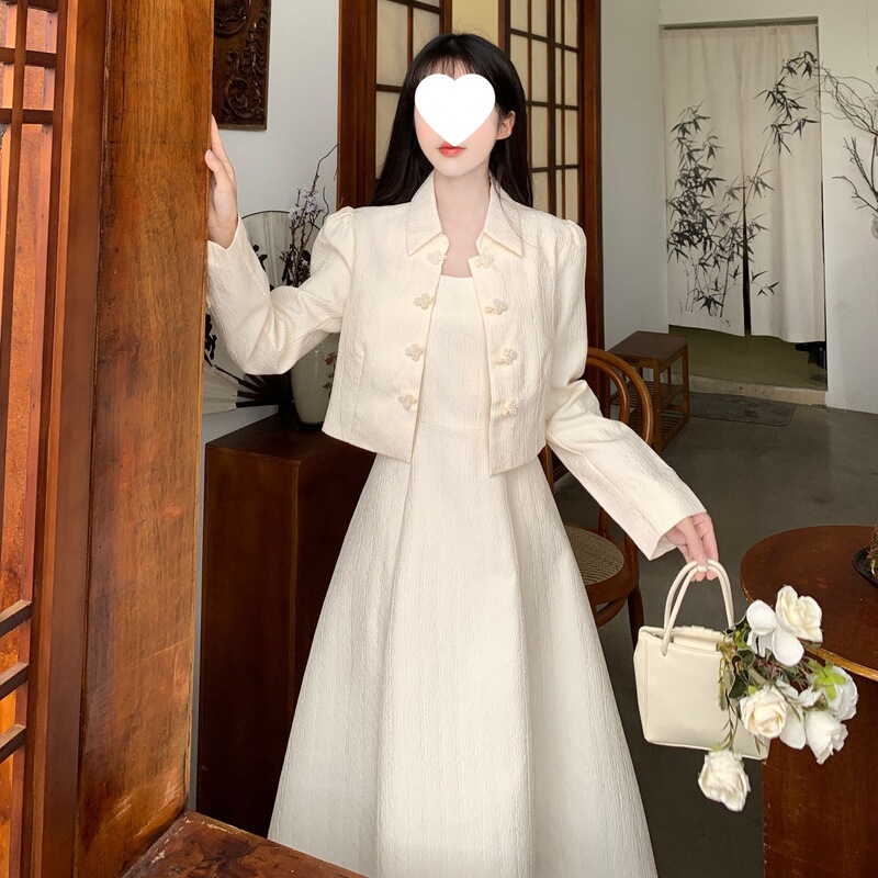 Plus Size Spring & Fall 2025 New Chinoiserie Engagement Improved Cheongsam for Women Fat mm Slimming Look White Skirt Light Wedding Dress