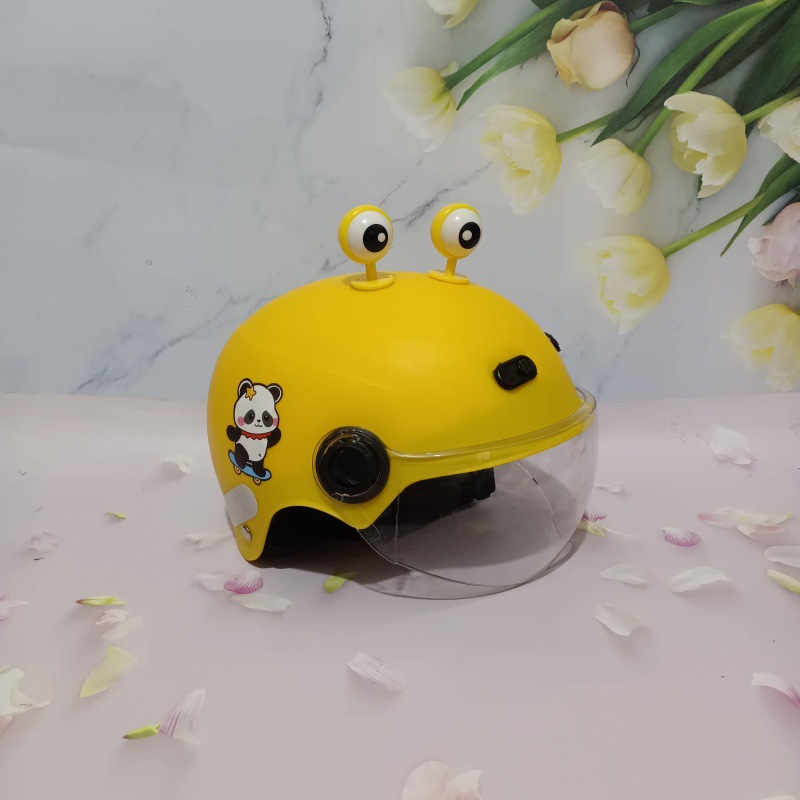 3C certification 1-5 years old electric car motorcycle children's helmet cute cartoon anti-fall summer adjustable helmet