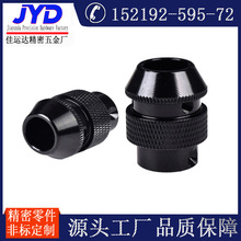 304 异形铝螺母管 铝件车削 数控车床 五金件 氧化发黑横孔螺母M8