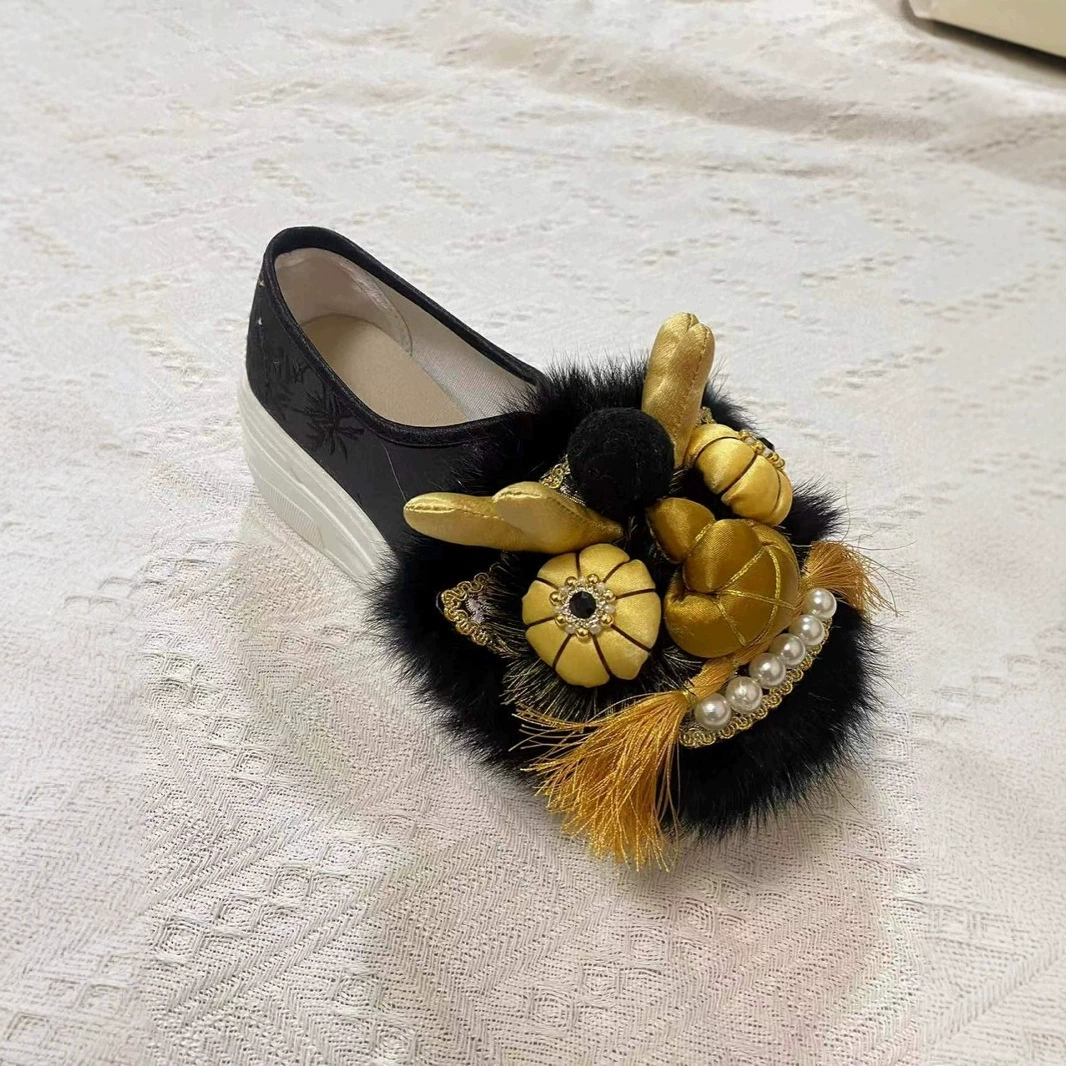 060-6 новые осенние не-наследственные краны ручной работы с мягким подошвным комфортом с национальной новой китайской кромкой