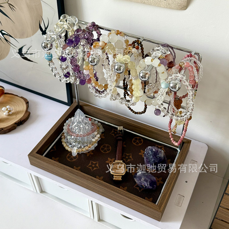 Bracelet Storage Artifact, Hanging Rack, Crystal Glazed Bodhi Bracelet Display, Small Pendant, Earrings, Jewelry Box