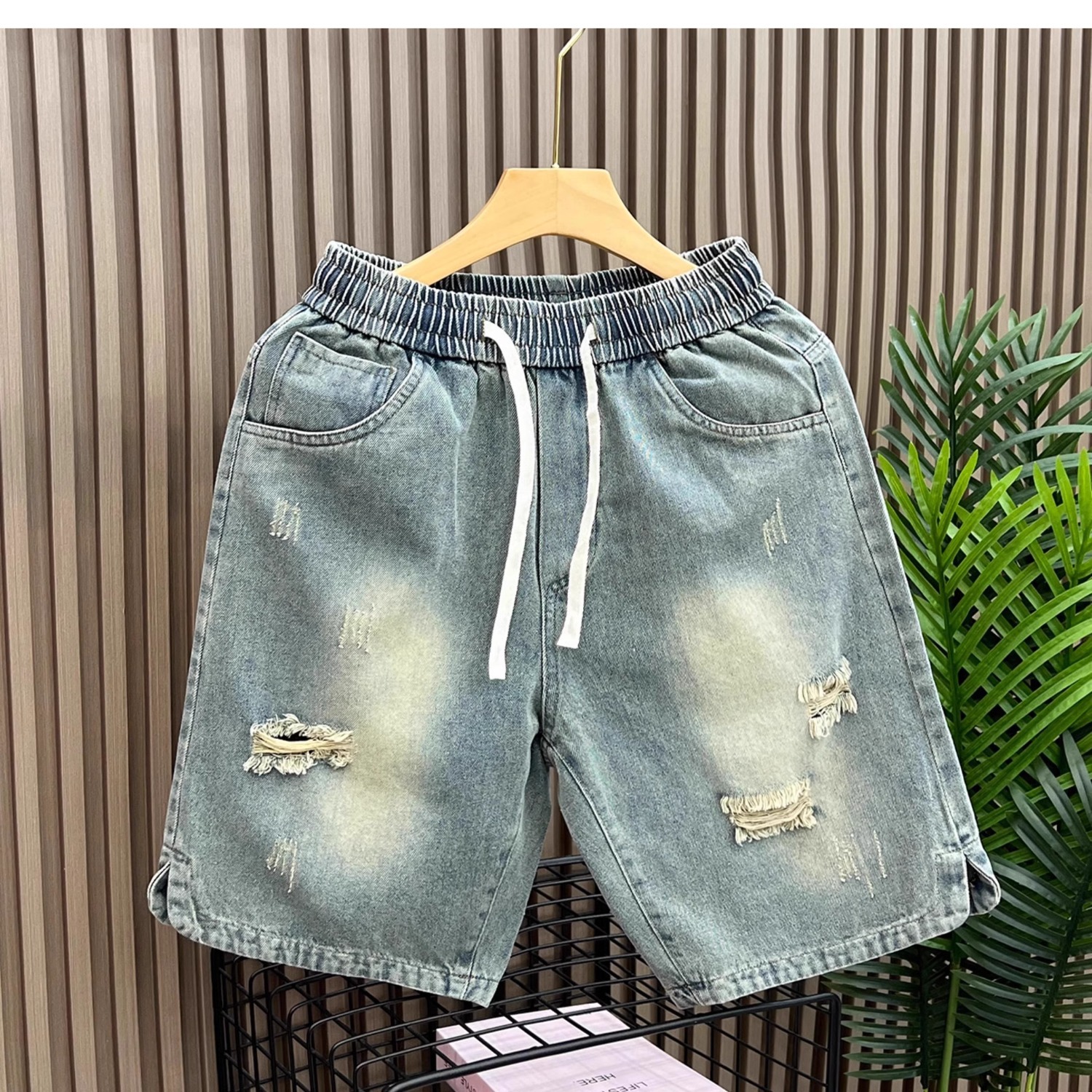 Herren Denim Shorts Im Retro Stil Für Den Sommer Modisch Locker_voghion.com