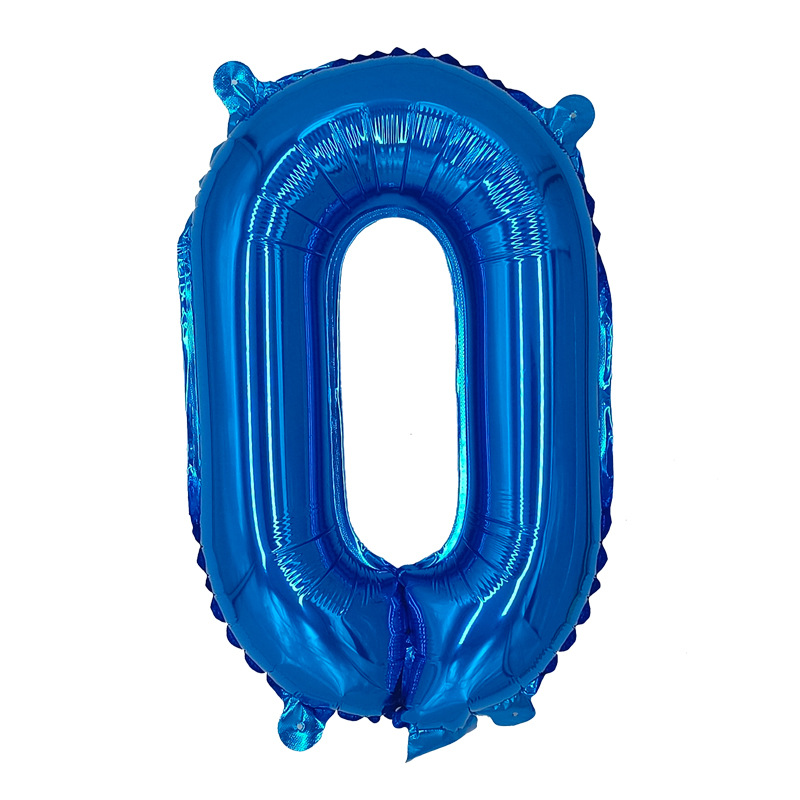 Transfronterizo inswind 16 pulgadas globo de aluminio digital verde blanco azul Año Nuevo letras de Año Nuevo pequeño globo digital