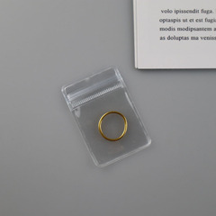 Transparent PVC self-sealing jewelry pouch for accessories, collectibles, and ear accessories storage bag, squeeze play packaging