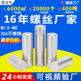 东莞不锈钢实心精密定位销轴厂家圆头滚花销子圆柱销钉m2m3m4m5m6