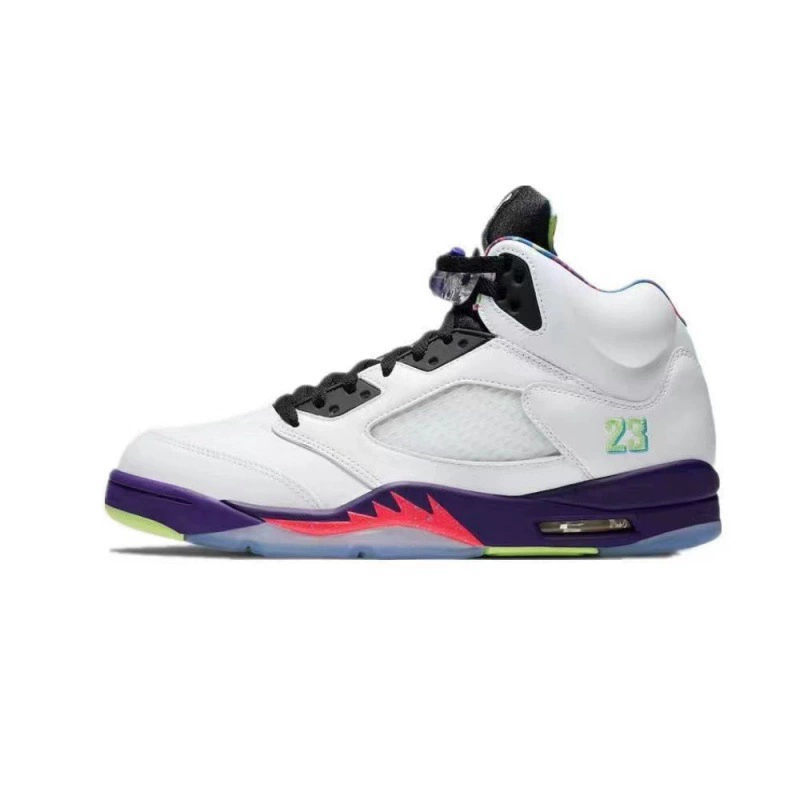 Putian Shoes AJ5 Cross -border International Flight White Orange Rabbit Alaries White Blue Bulls Oli Red Yellow Duck 5 basketball shoes