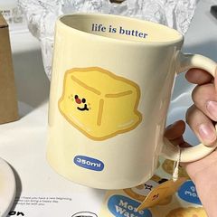 可爱海盐黄油陶瓷马克杯子ins高颜值闺蜜礼物牛奶马克杯学生宿舍