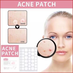 Cross-Border Hydrocolloid Acne Patch to Fade Acne Marks 72 Capsules Artificial Skin Invisible Acne Patch Concealer Wholesale
