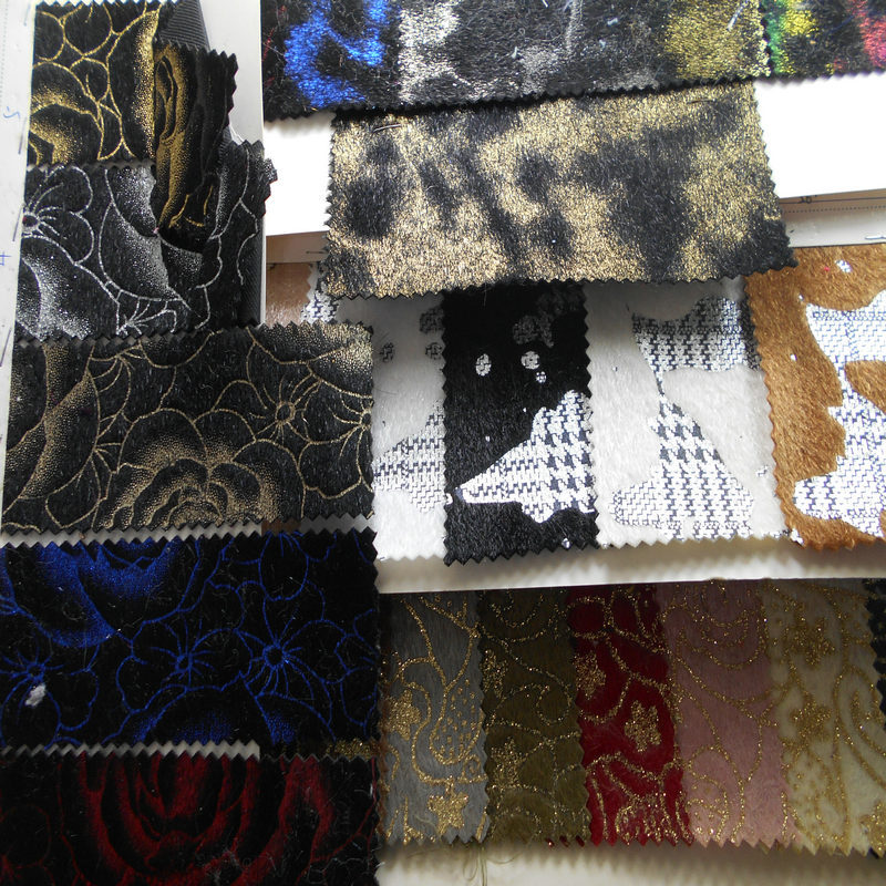 烫金豹纹马毛植绒工艺转烫金印豹纹花纹马毛烫印豹纹花马毛豹纹花