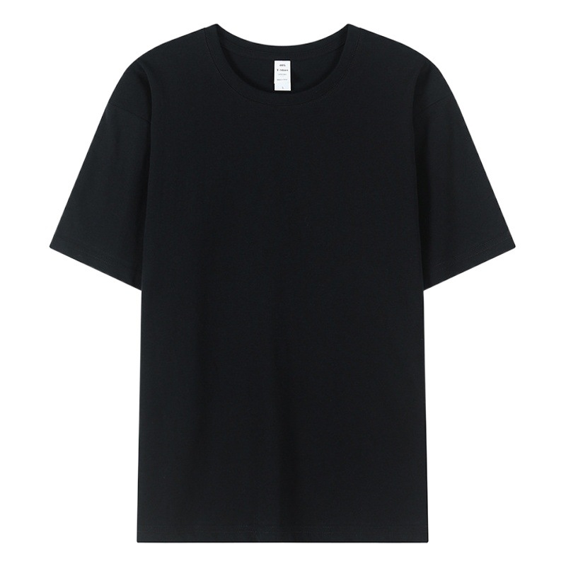 Camiseta de algodón de 260g personalizada para hombres y mujeres con cuello redondo de manga corta camiseta con logotipo personalizado camisa publicitaria camisa cultural