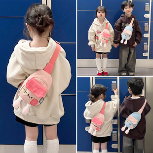 Children's Bags 2025 Summer New Cute and Cute Girls Crossbody Bag Cartoon Outing Lightweight Baby Boy Chest Bag