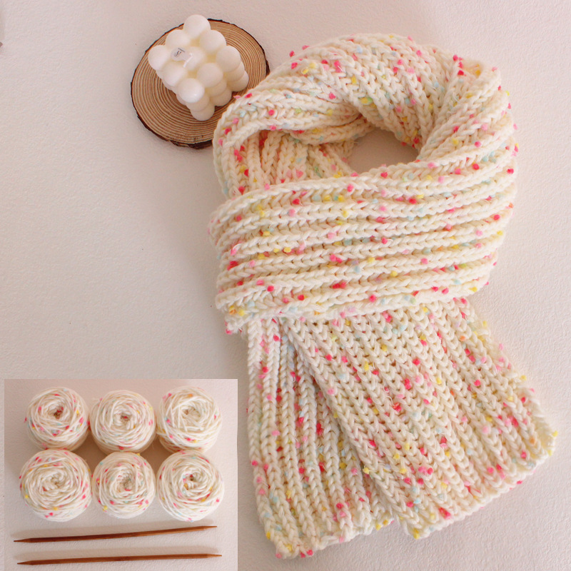 Rainbow scarf handmade