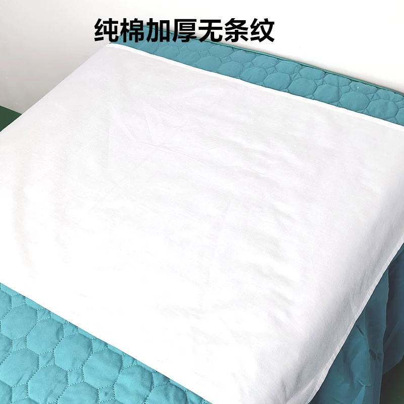 Цельнохлопковая белая массажная ткань, массажное полотенце, хлопчатобумажная массажная ткань, ткань для массажа плеч, больничная простыня для спины.