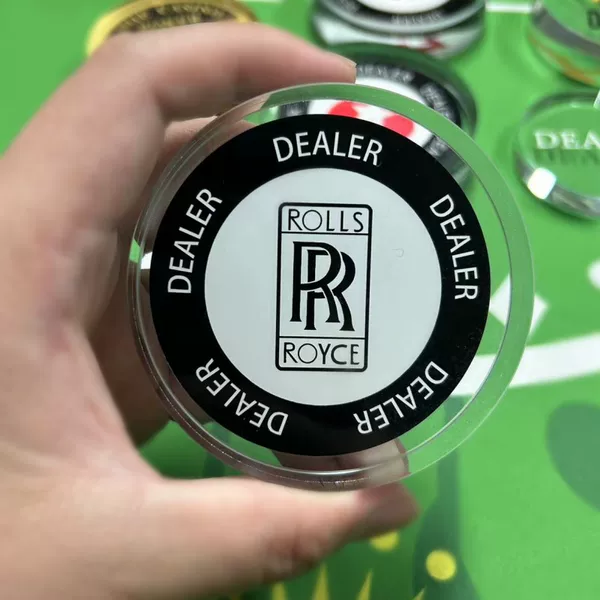 Texas poker DEALER Zhuang code Rolls-Royce banker position Zhuang brand Zhuang film pressure card Zhuang position sign