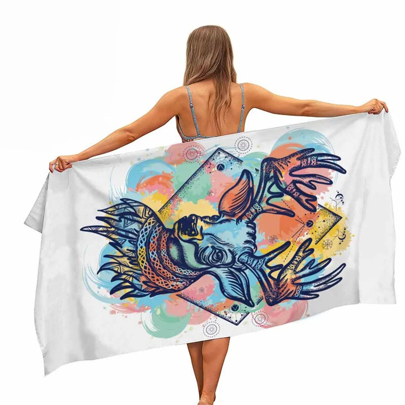 Color Deer Microfiber Beach Towel Portable Quick Dry Outdoor Travel Swimming Blanket Thin Yoga Camping Gym Color Deer Microfiber Beach Towel Portable Quick Dry Outdoor Travel Swimming Blanket Thin Yoga Camping Gym
