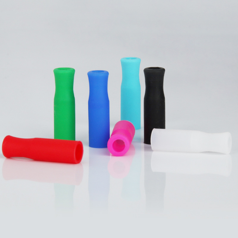 Factory direct sales 6mm/8mm/12mm cigarette holder type straw silicone head food grade straw silicone head wholesale