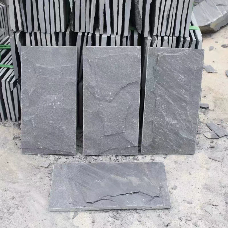 Натуральный камень из голубого известняка, имитирующий гриб, для облицовки фасадов вилл, антикварная плитка, для наружных и внутренних работ, фоновая стена, ржавый культурный камень