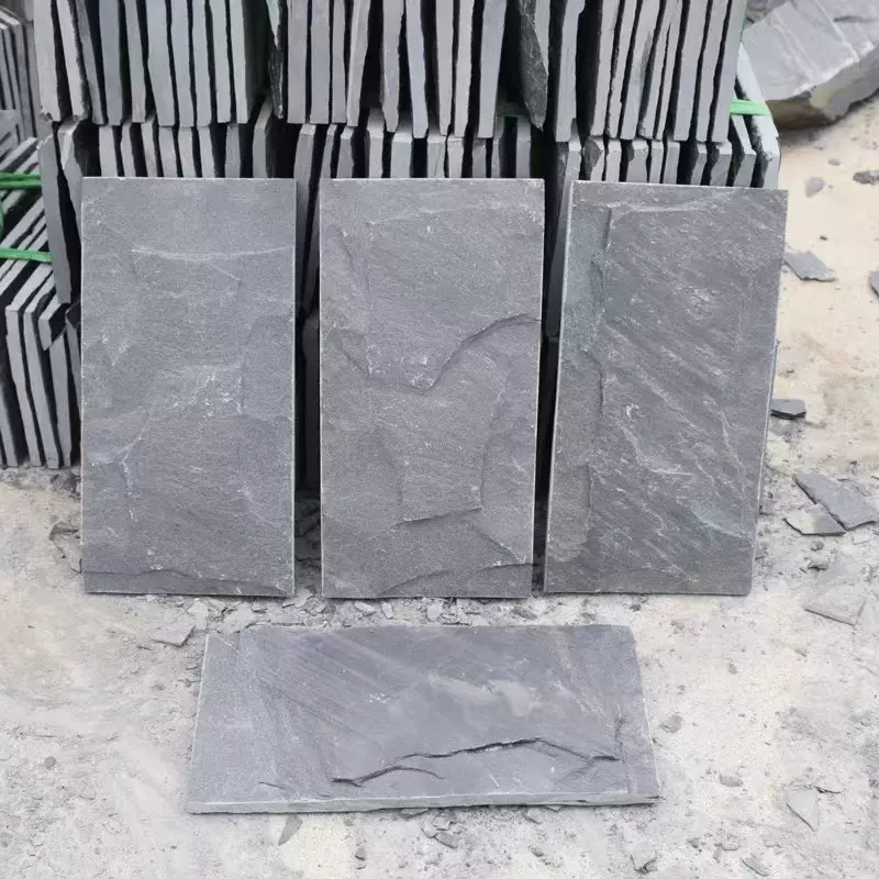 天然青石板蘑菇石庭院别墅外墙砖仿古砖户外室内背景墙锈色文化石