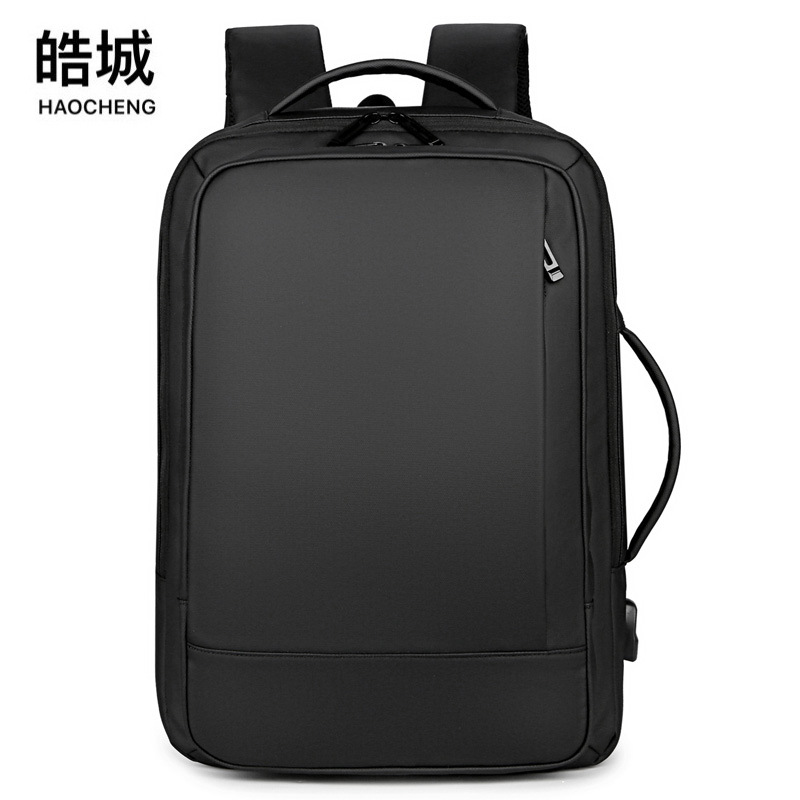 Nueva mochila de negocios USB transfronteriza, ocio multifuncional, anti-salpicaduras, mochila de computadora de viaje expandible