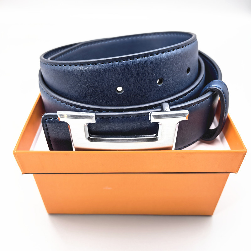 皮带男H字母扣腰带平纹经典款百搭裤带现货批发跨境彩色带 belt|undefined