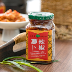 巨樹牌唐辛子大根300g * 2本のインスタント食品とおかゆおかずの甘辛い大根の搾り皿