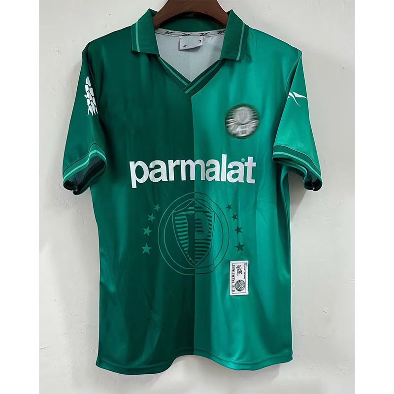 Camiseta de Fútbol del Palmeiras de Poliéster Personalizable y Manga Corta para Deportes