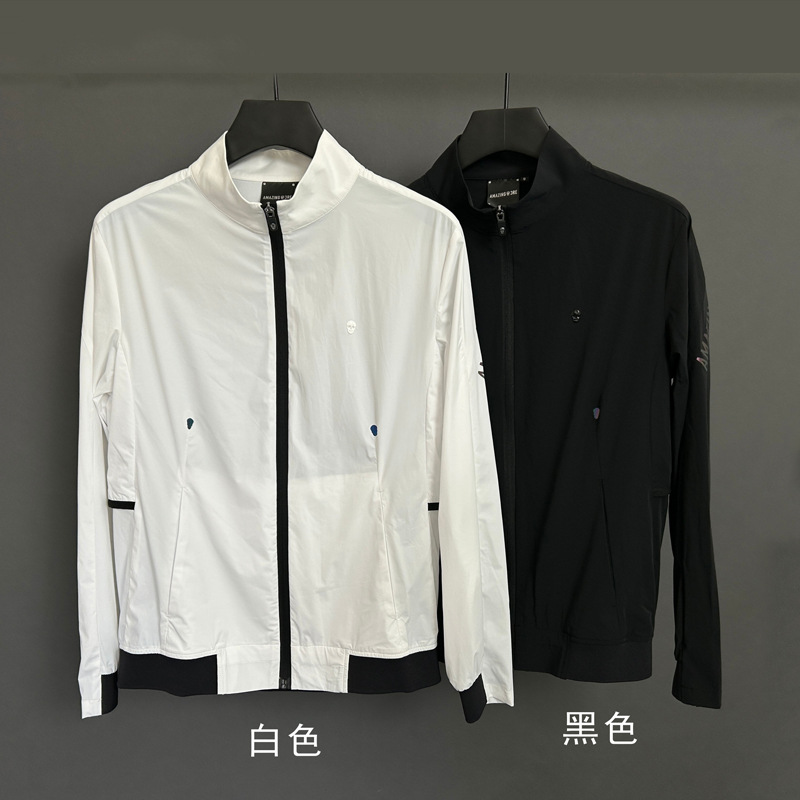 2025 New Golf Men's Windbreaker Jacket Summer Golf Thin Jacket Outdoor Windproof Korean Style Men's Top