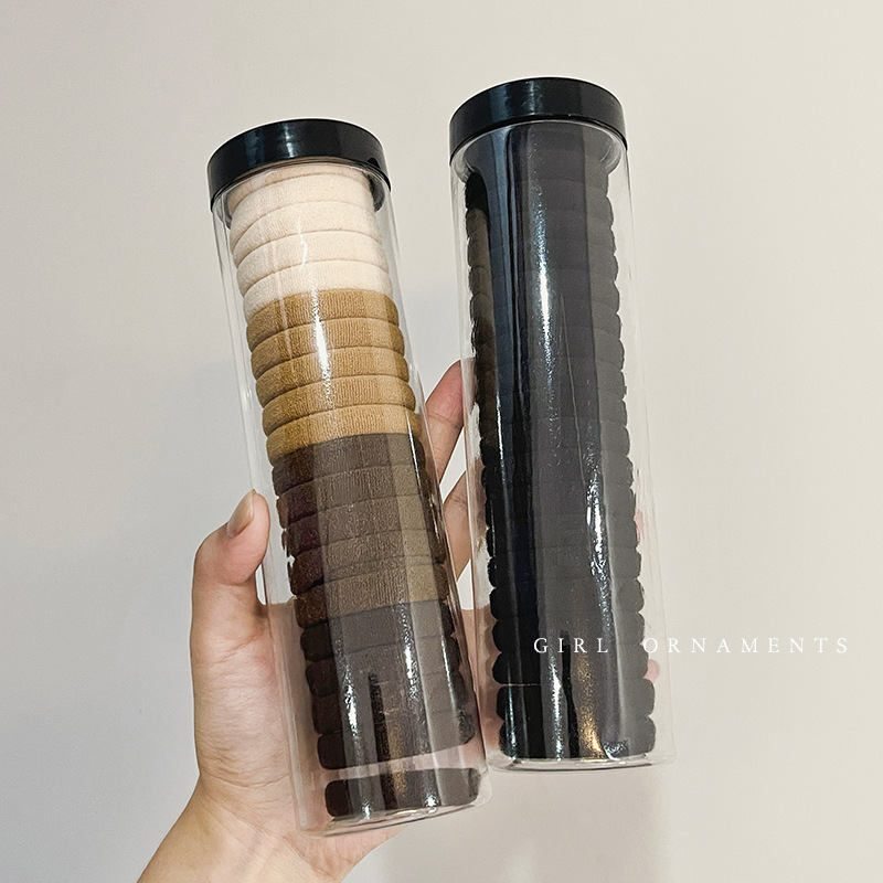 Envío gratuito de una pieza banda de pelo enlatado alta banda de goma elástica duradera cuerda de pelo cuerda de cabeza de Niña Accesorios para el cabello simple tocado